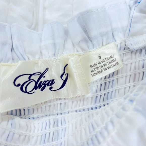 Eliza J blue and white summer dress size 6 - Picture 3 of 4